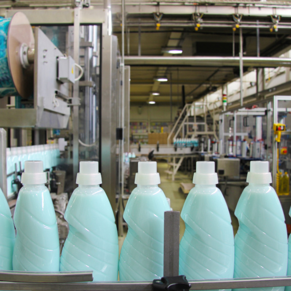 Detergent production with enzymes